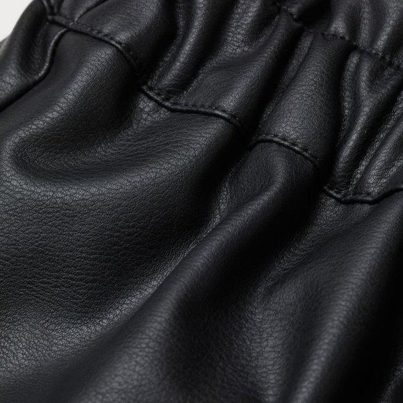 Divided by H&M - Faux Leather Paper-bag Skirt - Picture 4 of 8
